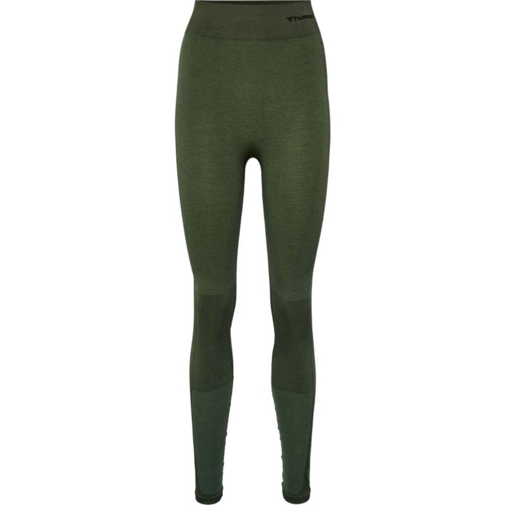 Hummel Womens/Ladies Seamless High Rise Leggings / Green
